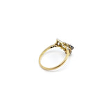 18K Gold Edwardian Diamond and Sapphire Ring Ring Kirsten's Corner