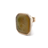 Georgian Era Intaglio Agate Gold Cased Fob Kirsten's Corner