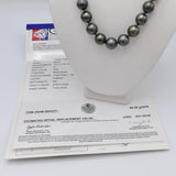 Single Strand of Large Tahitian South Sea Cultured Pearls with Sterling Silver Clasp Necklace Kirsten's Corner Jewelry