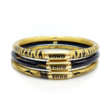 SOHO 18K Gold Enamel Golden Calligraphic Stripe Bangle Bracelet Bracelet Kirsten's Corner Jewelry