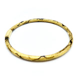 SOHO 18K Gold Enamel Golden Calligraphic Stripe Bangle Bracelet Bracelet Kirsten's Corner Jewelry