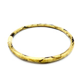 SOHO 18K Gold Enamel Golden Calligraphic Stripe Bangle Bracelet Bracelet Kirsten's Corner Jewelry