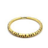 SOHO 18K Gold Enamel Tiger Stripe Bangle Bracelet Bracelet Kirsten's Corner Jewelry