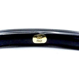 SOHO 18K Gold Black Enamel Calligraphic Stripe Bangle Bracelet Bracelet Kirsten's Corner Jewelry