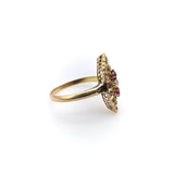 18K Gold Victorian Ruby and Diamond Ring Ring Kirsten's Corner