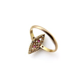 18K Gold Victorian Ruby and Diamond Ring Ring Kirsten's Corner