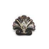 14K Gold & Silver Floral Motif Pique Brooch Brooch Kirsten's Corner Jewelry