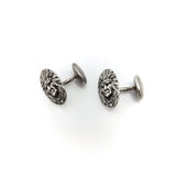 Unger Brothers Indian Chief Sterling Silver Cufflinks Cufflinks Kirsten's Corner Jewelry