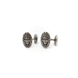 Unger Brothers Indian Chief Sterling Silver Cufflinks Cufflinks Kirsten's Corner Jewelry
