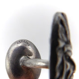 Unger Brothers Indian Chief Sterling Silver Cufflinks Cufflinks Kirsten's Corner Jewelry