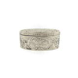 Victorian Matched Pair of Hanau Oval Silver Boxes Depicting Gentlemen Objects of Virtue Kirsten's Corner Jewelry