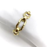 Vintage 18K Gold Alternating Link Italian Bracelet Bracelet Kirsten's Corner