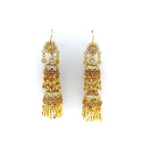 14K Chandelier Indian Wedding Earrings Earrings Kirsten's Corner Jewelry
