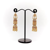 14K Chandelier Indian Wedding Earrings Earrings Kirsten's Corner Jewelry