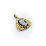 18K Gold Warrior Cameo Locket locket Kirsten's Corner