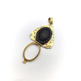 18K Gold Warrior Cameo Locket locket Kirsten's Corner