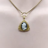 18K Gold Warrior Cameo Locket locket Kirsten's Corner