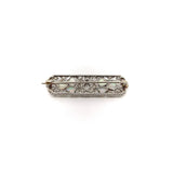 Edwardian Platinum Diamond & Opal Brooch or Pendant Brooch Kirsten's Corner Jewelry