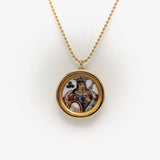 14K Gold Victorian King of Clubs Whist Marker Pendant Pendant, Charm Kirsten's Corner