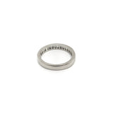 Vintage Platinum Half Eternity Ring with Baguette Diamonds Ring Kirsten's Corner Jewelry