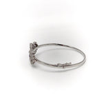 14K White Gold Art Deco Diamond & Sapphire Bracelet Brooch Kirsten's Corner Jewelry