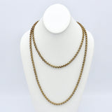 Georgian Pinchbeck Muff Chain with Hand Clasp Chain Kirsten's Corner Jewelry