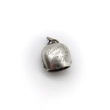 Biarritz Casino Scenic Enamel Silver Cowbell Charm Kirsten's Corner