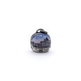 Biarritz Casino Scenic Enamel Silver Cowbell Charm Kirsten's Corner