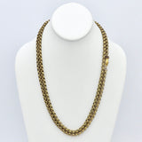 Georgian Pinchbeck Muff Chain with Hand Clasp Chain Kirsten's Corner Jewelry