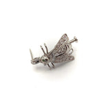 Platinum Art Nouveau Fly Pin w/ Emeralds & Diamonds Brooches, Pins Kirsten's Corner Jewelry