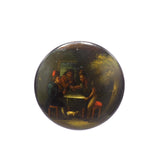 Papier Mache Hand Painted Snuff Box circa 1840 Box Kirsten's Corner Jewelry