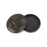 Papier Mache Hand Painted Snuff Box circa 1840 Box Kirsten's Corner Jewelry