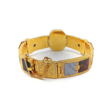 Victorian 10K Gold Scottish Hard Stone Buckle Bracelet Bracelet Kirsten's Corner