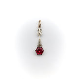 Halley’s Comet 14k Rose Gold and Ruby Pendant Pendant, Charm Kirsten's Corner