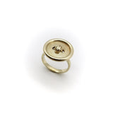 14K Gold Button Ring Ring Kirsten's Corner