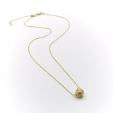 21K Gold Etruscan Revival Bead & 18K Gold Chain Necklace Necklace Kirsten's Corner Jewelry