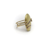 Vintage Carrie Adell 18K & 14K Mokume Pebble Ring Ring Kirsten's Corner Jewelry