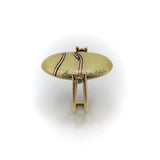 Vintage Carrie Adell 18K & 14K Mokume Pebble Ring Ring Kirsten's Corner Jewelry