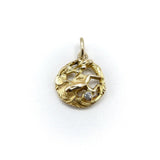 Art Nouveau 18K Gold Frog Pendant / Charm with Diamond Kirsten's Corner