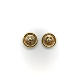 14K Gold Button Earrings Earrings Kirsten's Corner