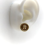 14K Gold Button Earrings Earrings Kirsten's Corner