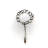 Victorian Sterling Silver Whistle on Bracelet Chain Kirsten's Corner