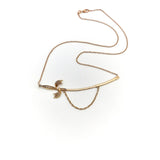 Victorian Jabot Pin Sword Necklace with Seed Pearls & Diamond Necklaces, Pendants Kirsten's Corner