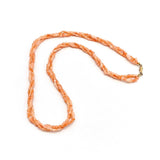Vintage Triple Strand Angel Skin Coral Necklace Necklace Kirsten's Corner Jewelry
