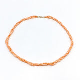 Vintage Triple Strand Angel Skin Coral Necklace Necklace Kirsten's Corner Jewelry