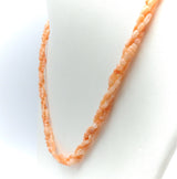 Vintage Triple Strand Angel Skin Coral Necklace Necklace Kirsten's Corner Jewelry