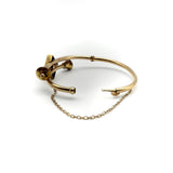 14K Gold Etruscan Revival Bypass Bracelet Bracelet Kirsten's Corner