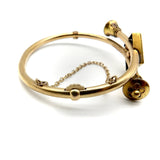 14K Gold Etruscan Revival Bypass Bracelet Bracelet Kirsten's Corner