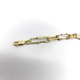 Vintage 18K Gold Tiffany & Co. Brutalist Paperclip Chain Necklace Kirsten's Corner