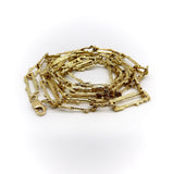 Vintage 18K Gold Tiffany & Co. Brutalist Paperclip Chain Necklace Kirsten's Corner